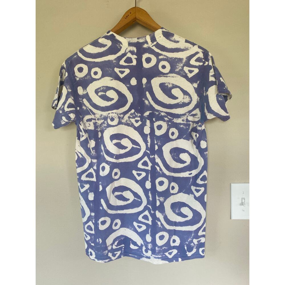 Super cute angry cat kitty puffy paint tie dye shirt M - Picture 4 of 5
